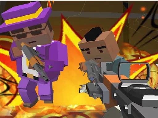 Gelişmiş Blocky Gangster Savaşları