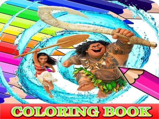 Moana İçin Boyama Kitabı