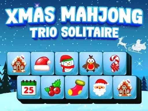 Noel Mahjong Üçlüsü Solitaire