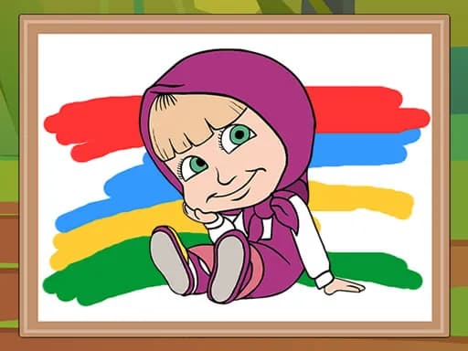 Masha ve Ayı Boyama Kitabı