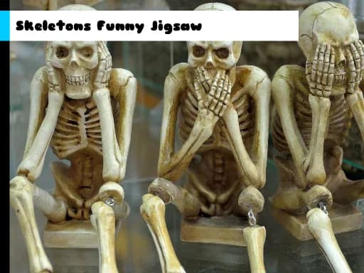 İskeletler Komik Yapboz