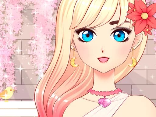 Anime Kız Moda Giydirme ve Makyaj