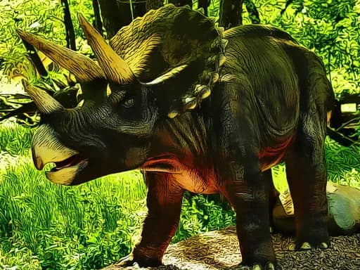 Triceratops Dinozor Bulmacası