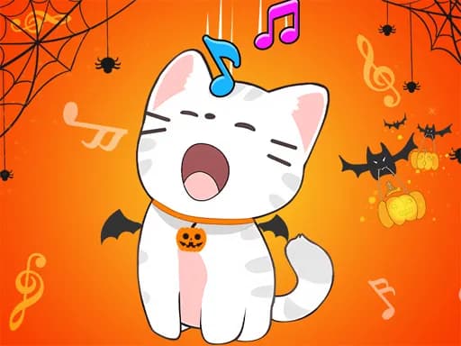 İkili Kediler Cadılar Bayramı Kedisi Müzik