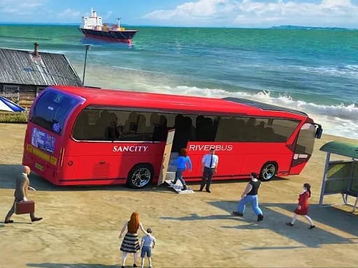 Su Sörfçüsü Otobüs Simülasyonu Oyunu 3D