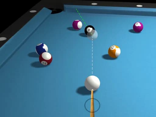 3D Bilardo 8 Top Havuzu
