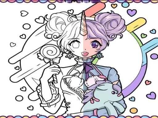Anime Kızları Boyama Kitabı: Pop Manga Boyama